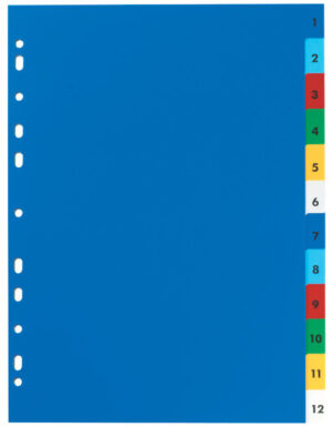 Przekładki A4 1-12 numer., Elba