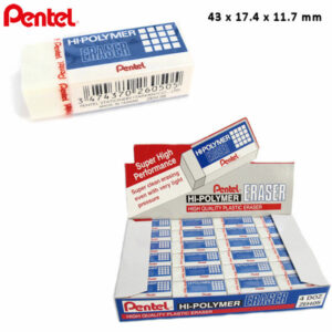 Gumka do ścierania kreślarska mała 43 x 17.4 x 11.7 mm ZEH05, Pentel