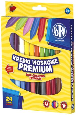 Kredki woskowe 24-kol. Vision, Astra