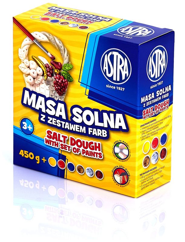 Masa solna 450g + 6-kol. farb, 324109001, Astra