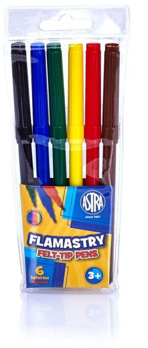 Flamastry 6-kol., Astra
