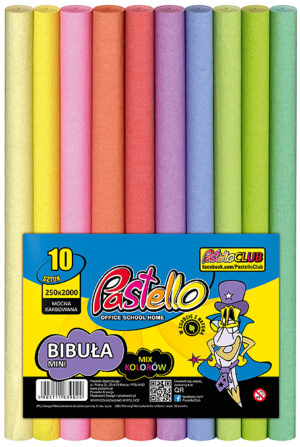 Bibuła mini 10-kol. pastelowa mix, Pastello