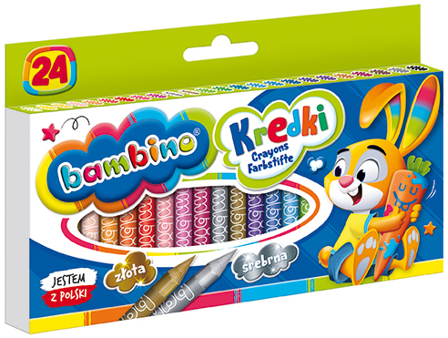 Kredki 24-kol. Bambino, St.Majewski - obrazek 2