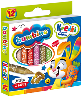 Kredki 12-kol. Bambino, St.Majewski - obrazek 2