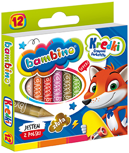 Kredki 12-kol. Bambino, St.Majewski - obrazek 4