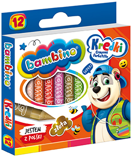 Kredki 12-kol. Bambino, St.Majewski
