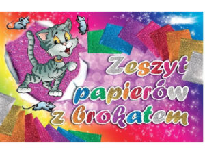 Zeszyt papierów kolorowych brokatowych B4 ZB-4, Aliga