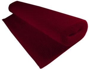Krepina 180 g/m2 wiśnia (Bordeaux Red) 50x250cm 588, Cartotecnica Rossi
