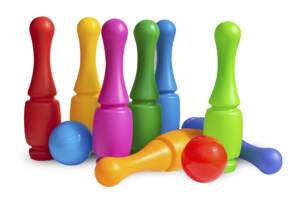 Średnie kręgle w koszyku