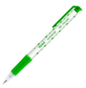 Długopis automatyczny 069 gwiazdki ziel., Toma