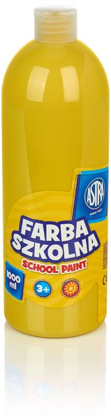 Farba szkolna 1000 ml - żółta, Astra