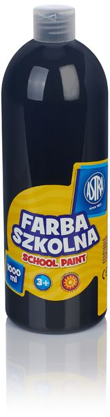 Farba szkolna 1000 ml - czarna, Astra