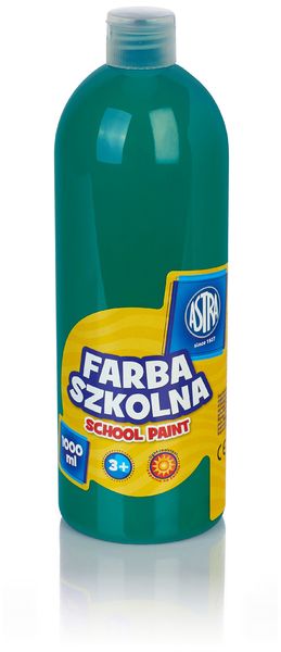 Farba szkolna 1000 ml - szmaragdowa, Astra