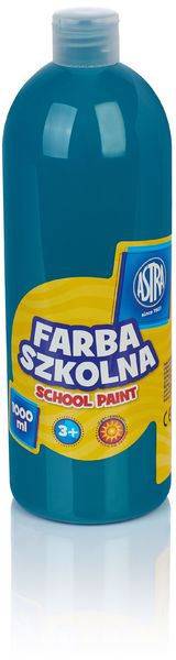 Farba szkolna 1000 ml - turkusowa, Astra