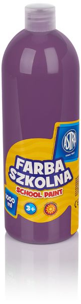 Farba szkolna 1000 ml - śliwkowa, Astra