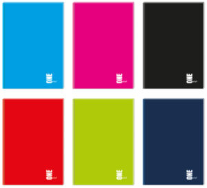 Brulion A4 96 k. kratka kol. One Color, Interdruk