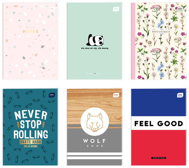 Zeszyt A4 32 k. linia M 70g UV, Interdruk