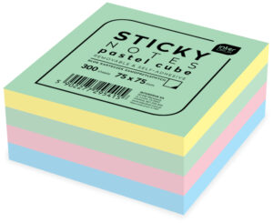 Karteczki samoprzylepne 75x75 pastelowe, Interdruk