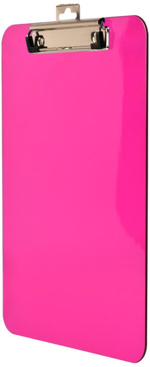 Deska z metalowym klipem A4 różowy, Tetis