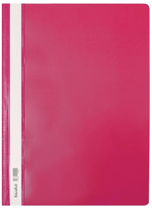 Skoroszyt plastikowy twardy A4 różowy ST-01-10, Biurfol