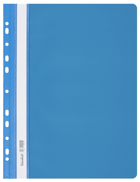 Skoroszyt wpinany plastikowy twardy A4 jasno-niebieski, Biurfol