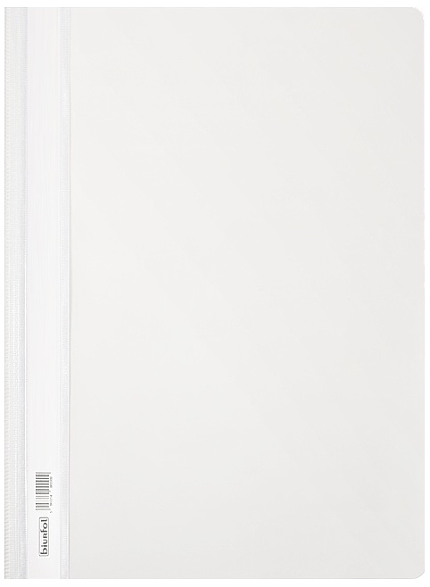 Skoroszyt plastikowy twardy A4 biały, Biurfol