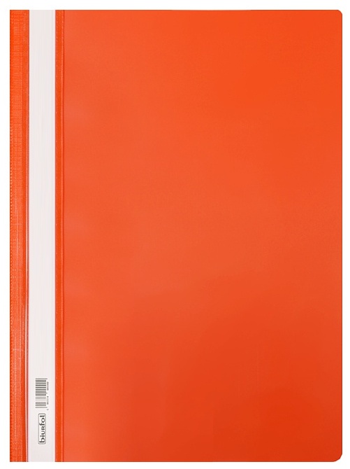 Skoroszyt plastikowy twardy A4 pomarańczowy, Biurfol
