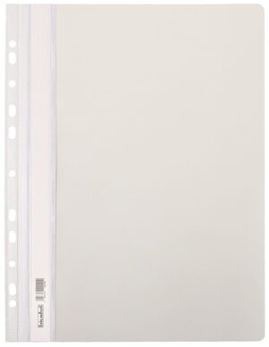 Skoroszyt wpinany plastikowy twardy A4 biały , Biurfol