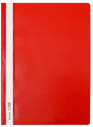 Skoroszyt plastikowy twardy A4 czerwony, Biurfol