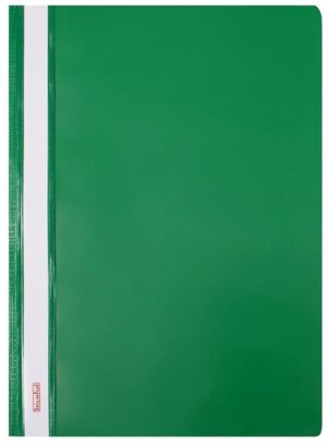 Skoroszyt plastikowy twardy A4 zielony, Biurfol