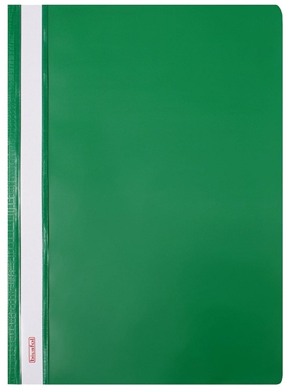 Skoroszyt plastikowy twardy A4 zielony, Biurfol