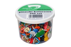 Pinezka kolorowa 300szt, DP
