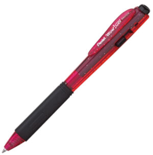 Długopis żelowy pstryk.K437CR WOW! Gel czerw. Pentel