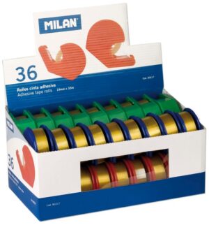 Taśma biurowa 19mm x 33m z dysp. 80217, Milan