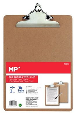 Deska z klipem A4 z drewnianą podstawą PC912, Main Paper