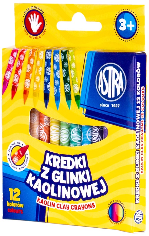 Kredki grafionowe 12-kol., Astra