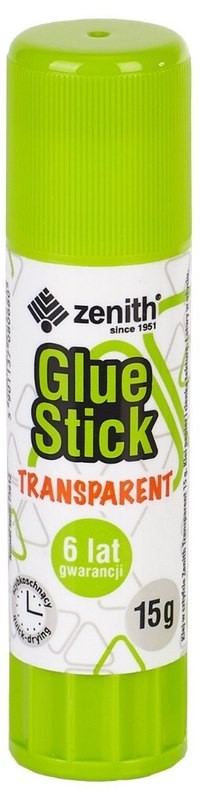 Klej w sztyfcie 15g transparentny promocja do pakietu, Zenith