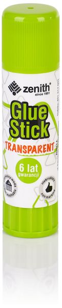 Klej w sztyfcie 25g transparentny, Zenith - obrazek 2