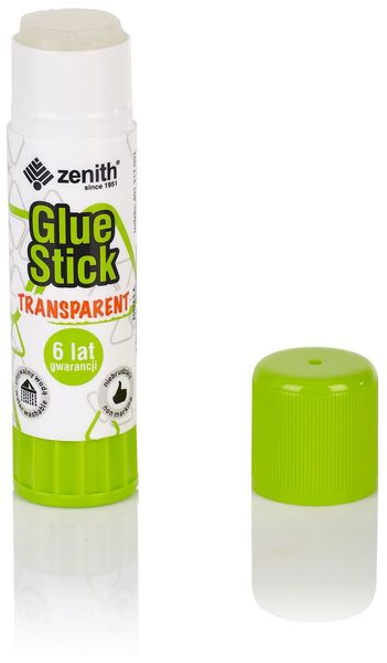 Klej w sztyfcie 25g transparentny, Zenith - obrazek 3