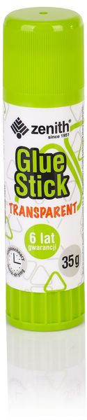 Klej w sztyfcie 35g transparentny, Zenith - obrazek 2