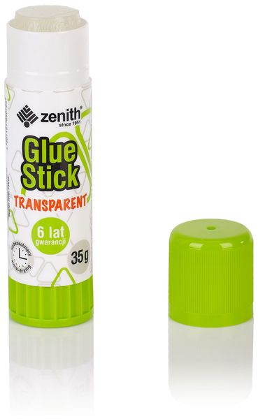 Klej w sztyfcie 35g transparentny, Zenith - obrazek 3