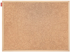 Tablica korkowa 70 x 50 cm rama drewniana 430738, MemoBe
