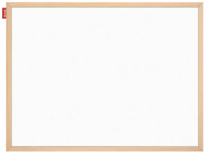Tablica suchościeralno-magnetyczna 100 x 80 cm rama drewniana 436455, MemoBe
