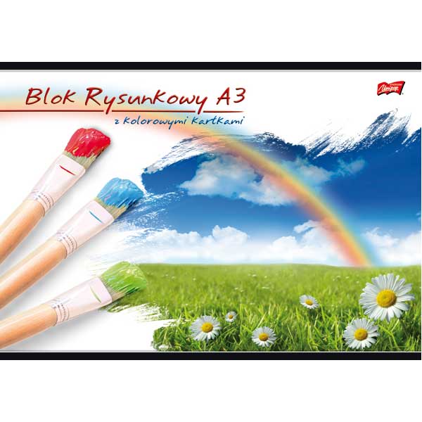 Blok rysunkowy kolor. A3 16 k., Unipap - obrazek 2