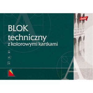 Blok techniczny kolor. A3 10 k., Unipap