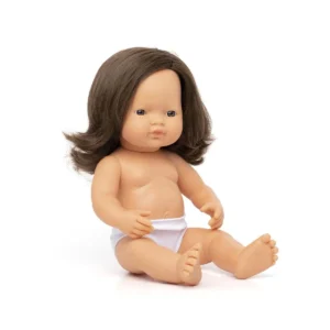 Lalka dziewczynka Europejka brunetka 38 cm