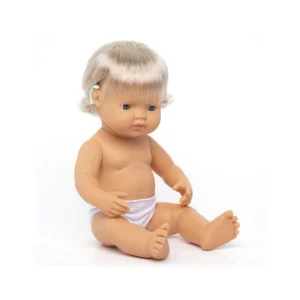 Lalka dziewczynka Europejka z implantem 38 cm