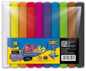 Bibuła mini mini Classic mix op. 10szt.,12 cm x 200 cm, Pastello