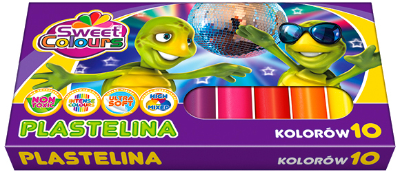 Plastelina 10-kol., Koma Plast