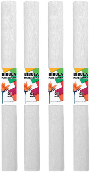 Krepina biała rolka 50 x 200 cm kol. 01, Starpak